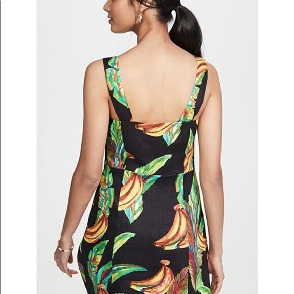 Farm Rio Dress NWT Preta Banana Linen Mini Dress New Size Extra small - Picture 3 of 10